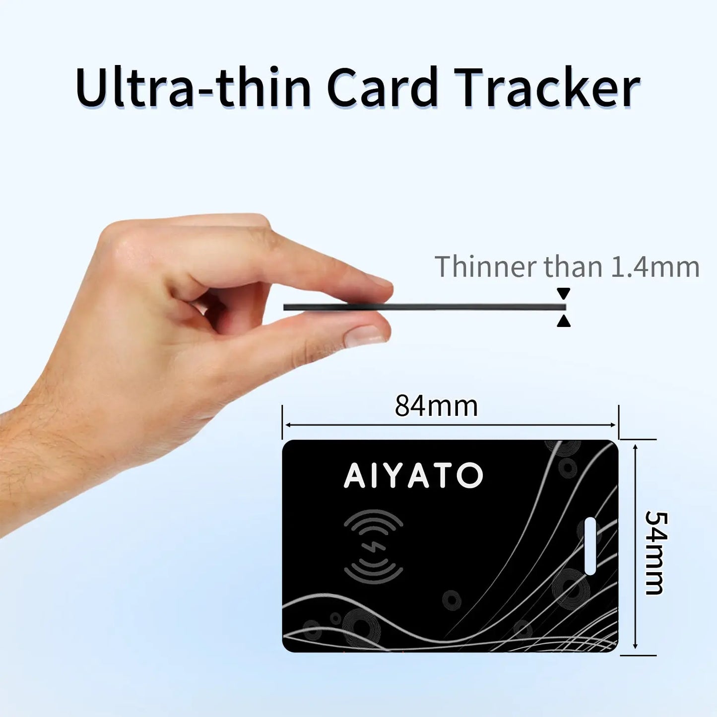 AIYATO anti-lost device ultra-thin card charging AirTag locator Love duck head Find My global positioning eprolo