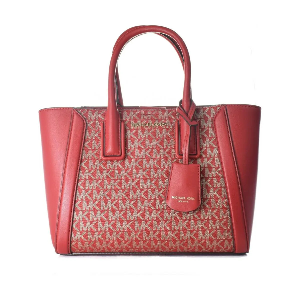 Women's Handbag Michael Kors 35F2G6KC5V-CHILI-GLD Red 24 x 18 x 8 cm Bigbuy