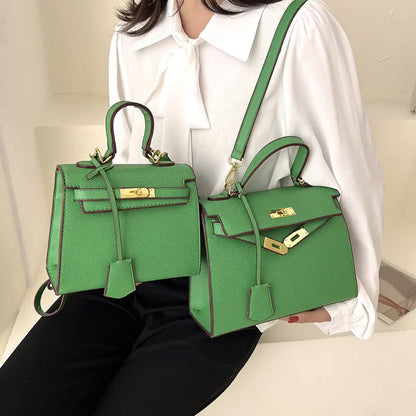 Size Solid Color PU Kelly Bag Candy Color Handbag Cross Shoulder Fashion Model Bag eprolo