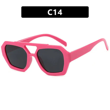 Double beam irregular sunglasses, new European and American Instagram influencers, same fashionable sunglasses, sunglasses eprolo