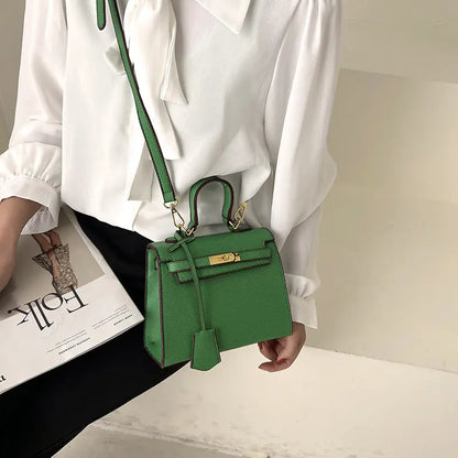 Size Solid Color PU Kelly Bag Candy Color Handbag Cross Shoulder Fashion Model Bag eprolo