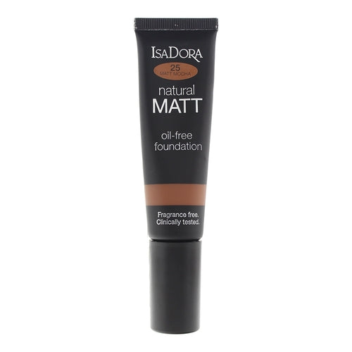 IsaDora Natural Matt Oil-Free Foundation - 25 Mocha - My Store Bath & Beauty 