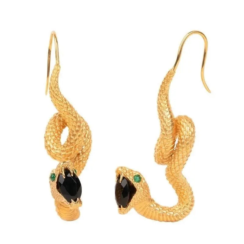 Mysterious Spirit Snake Earnail Female Natural Style Exquisite Jewelry Personality Light Luxury Earaccessory eprolo