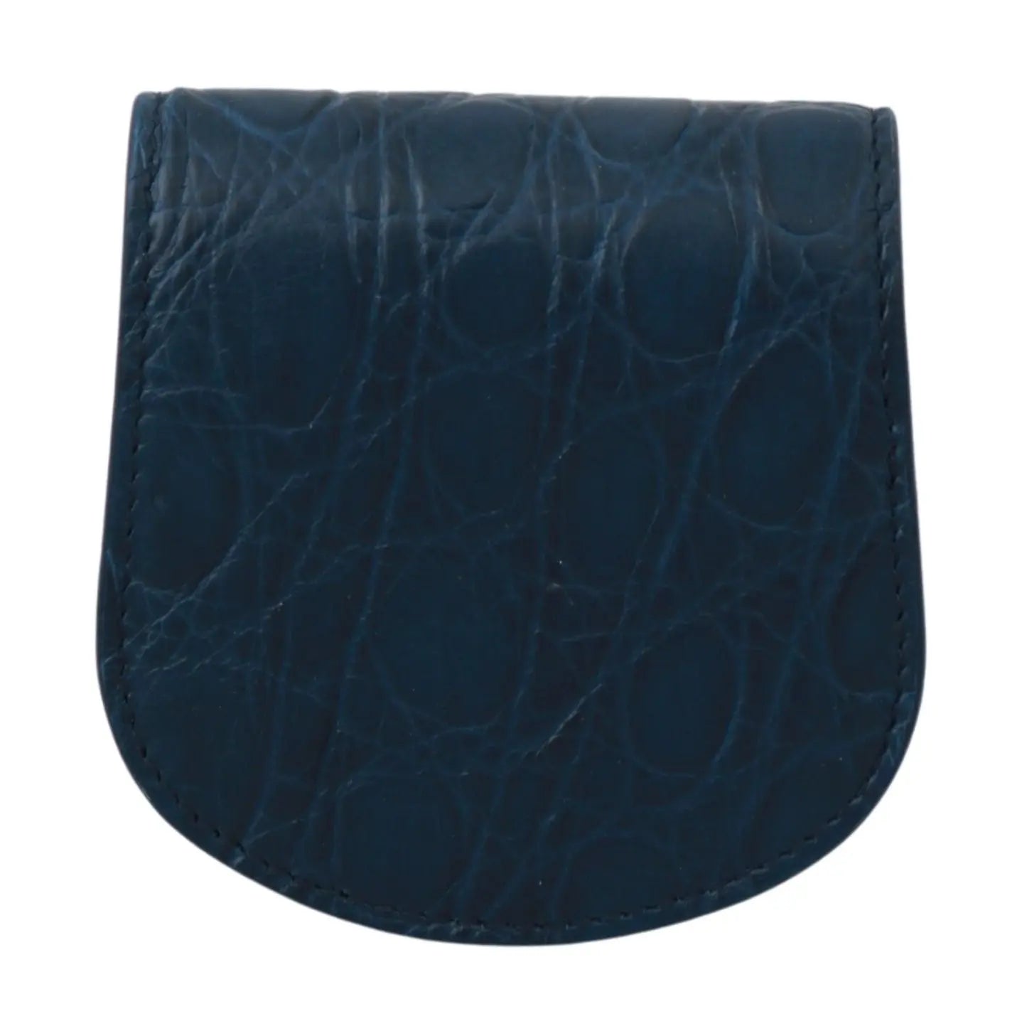 Dolce & Gabbana Sleek Blue Caimano Condom Case Wallet.
