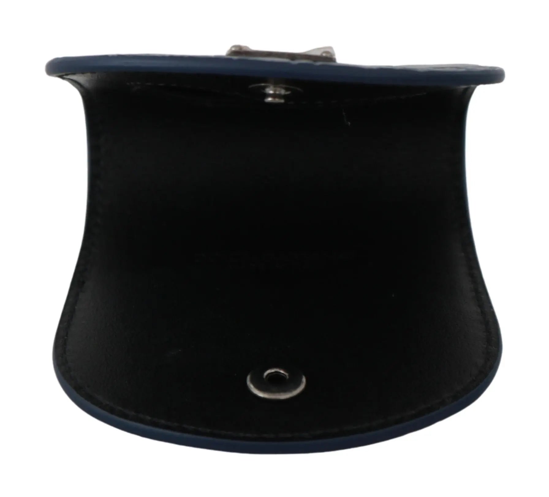 Dolce & Gabbana Sleek Blue Caimano Condom Case Wallet.