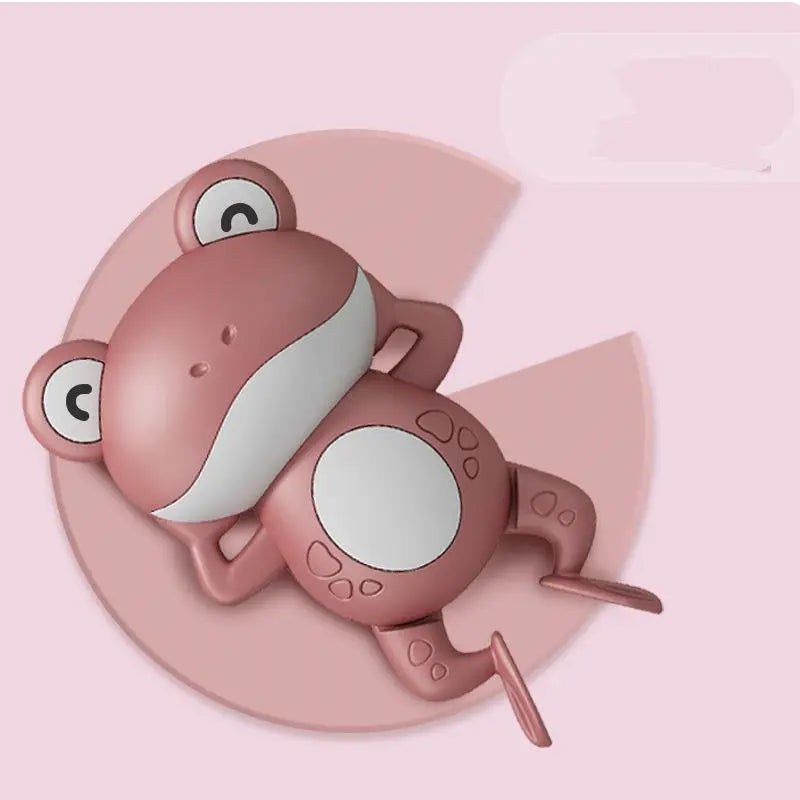 Floating Little Frog Bath Toy For Baby Bathroom Maroon Asteria