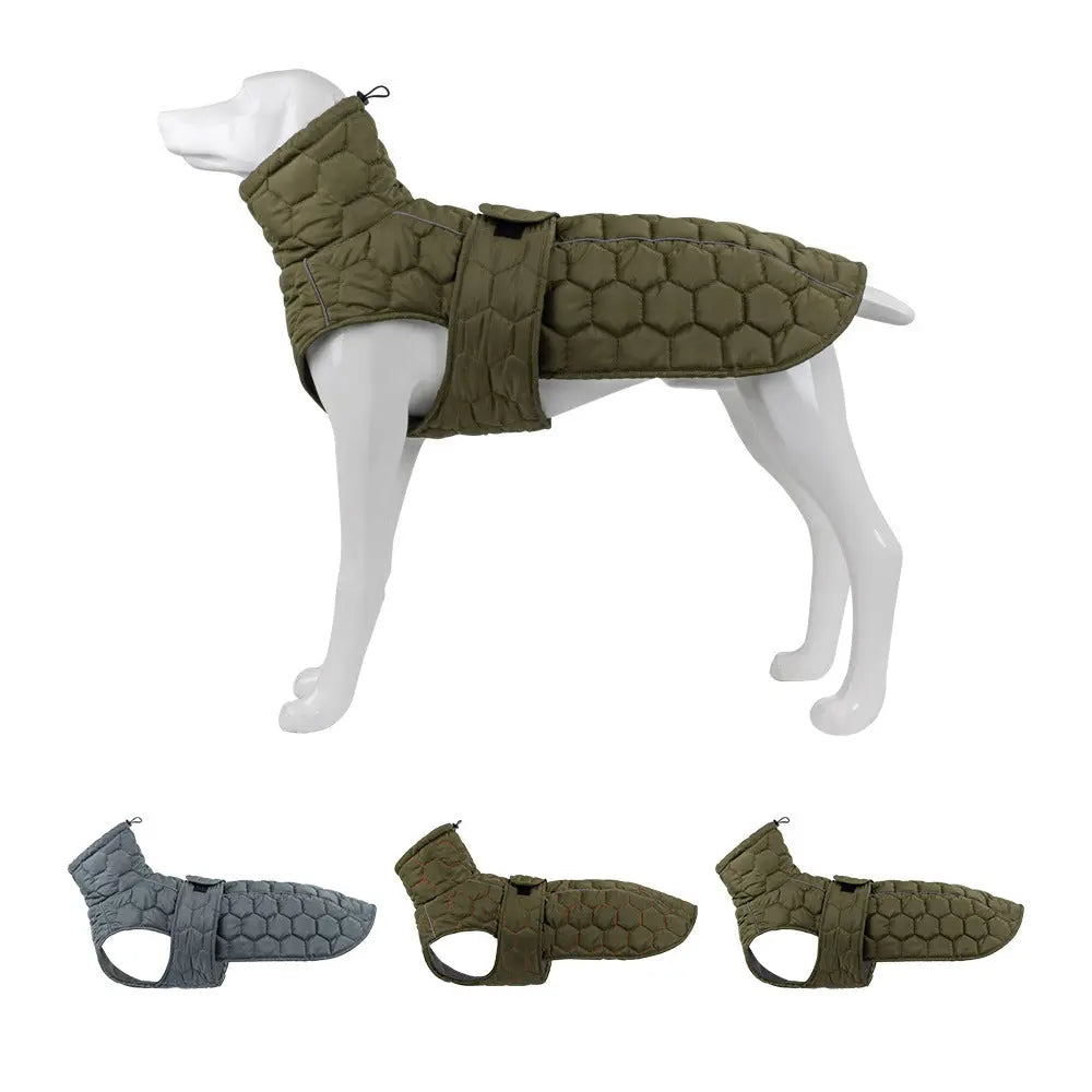 Thick and warm dog clothing outdoor cotton coat vest for winter warmth eprolo