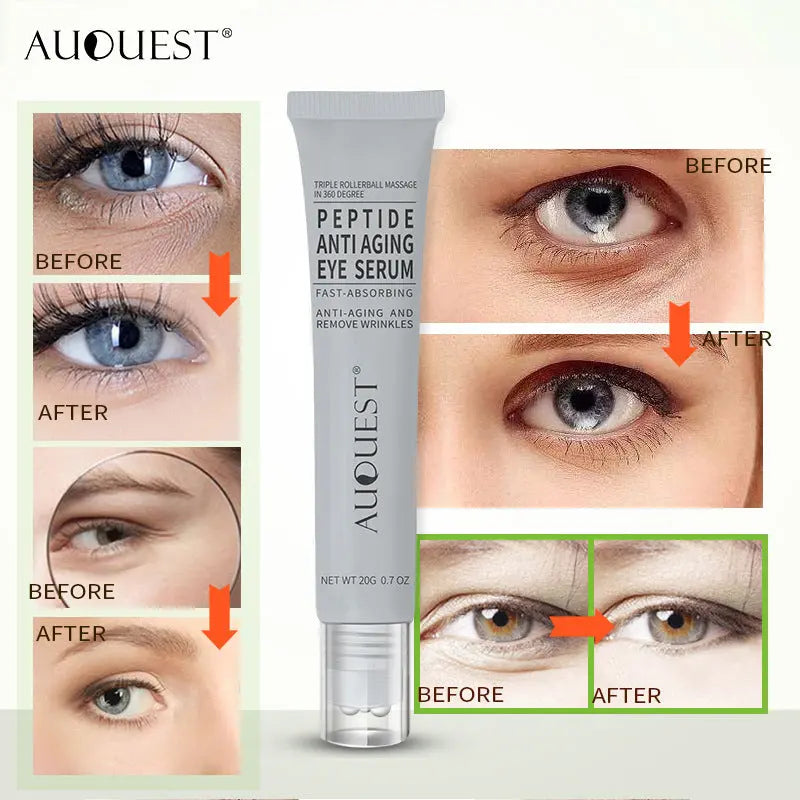 AUQUEST Polypeptide Eye Serum Cream Collagen Roller Eye Cream Massage Stick Dilute Eye Bag Eye Cream eprolo