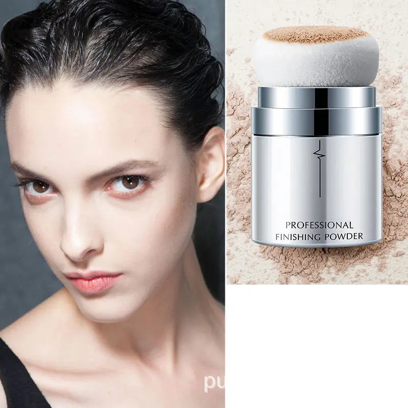 Pudaier Mushroom Head Loose Powder Soft Color Traceless Fixed Makeup Powder Brightens Skin Tone Invisible Pore Honey Powder eprolo