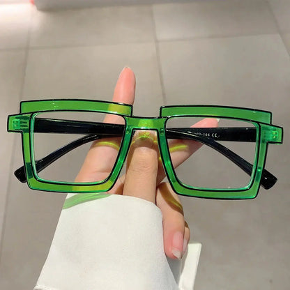 Vintage Square Eyeglasses   New Cute Cartoon Style Blue Light Blocking Spectacles Ins Trendy Optical Computer Eyewear eprolo