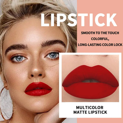 Waterproof And Durable Lipstick Velvet Fine Glitter Matte Lip And Cheek Dual-Use Lipstick eprolo