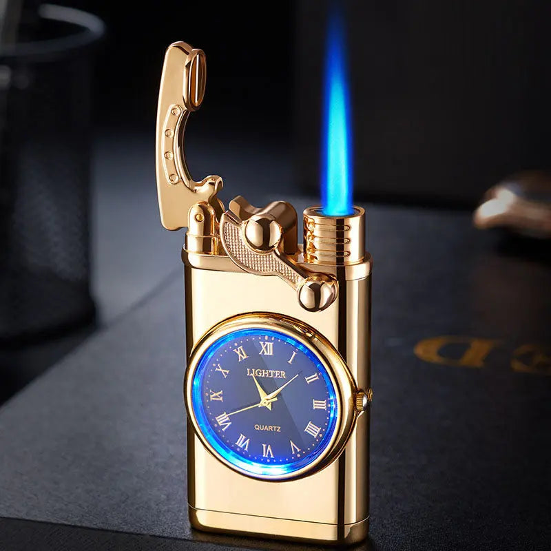 Multi functional electronic watch cigarette lighter integrated into one machine, versatile men's gift lighter eprolo