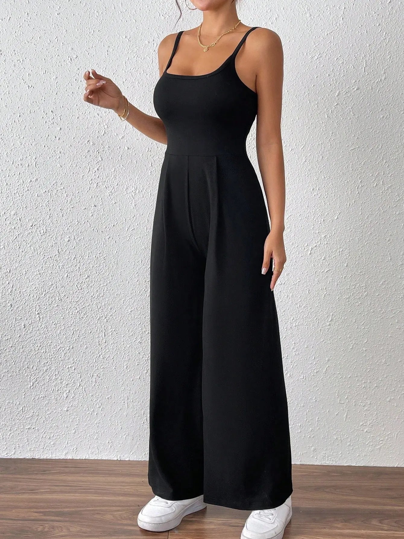 Women's simple and elegant jumpsuit sexy backless camisole jumpsuit pants eprolo