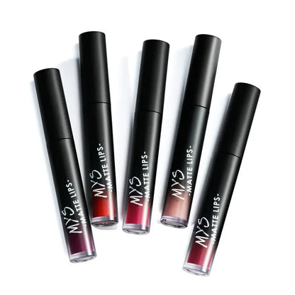 MYS Brand Makeup Matte Liquid Lipstick Tint Waterproof Make Up Long Lasting Lip Stick Nude Lip Gloss Cosmetics Batom eprolo