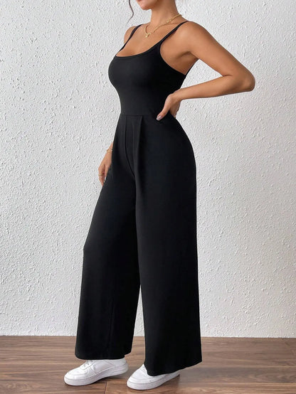 Women's simple and elegant jumpsuit sexy backless camisole jumpsuit pants eprolo