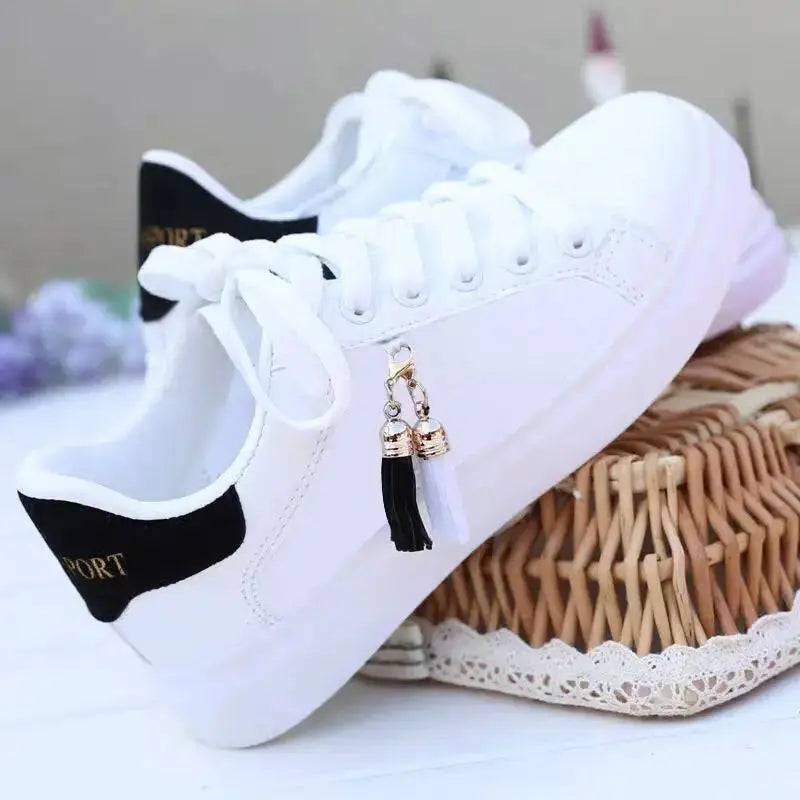 Women Sneaker Breathable Students Casual Shoes Sports for Girl Flat Mesh White Shoes eprolo