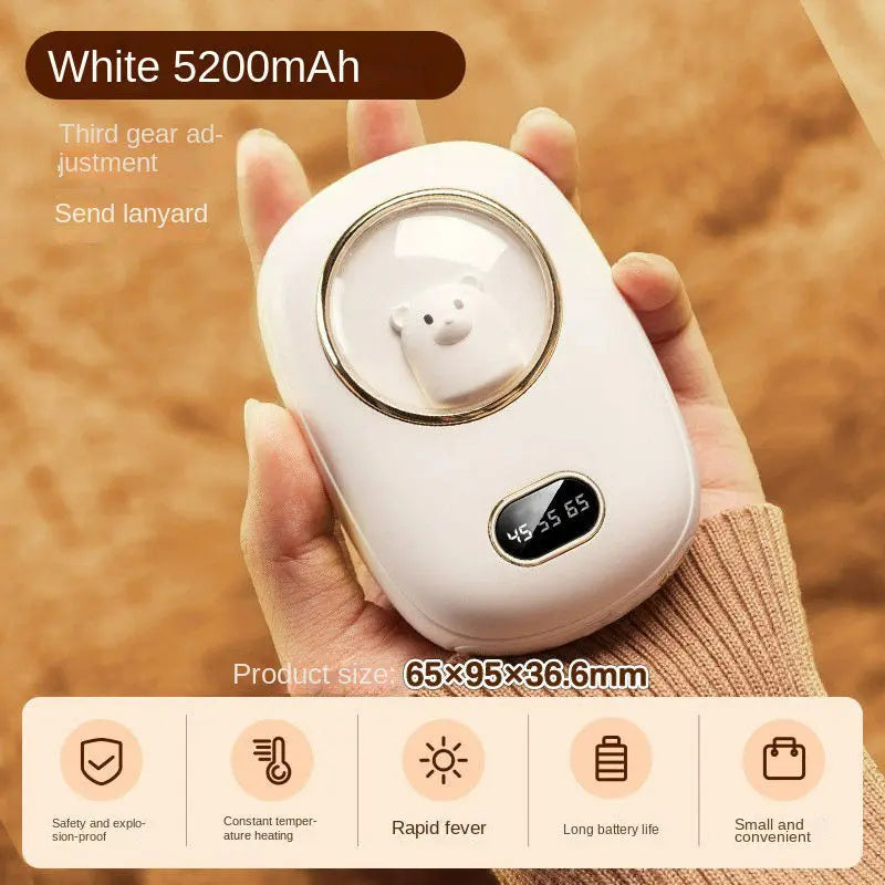 Mini Space Number Display Warm Hand Treasure 2-in-1 Warm Hand Treasure Charging eprolo