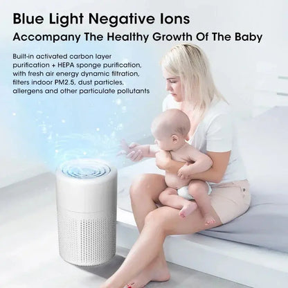 Air Purifier for Removing Smoke and Odor Household Dormitory Room Formaldehyde and Odor Negative Ion Desktop Purifier eprolo