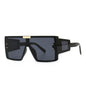 Large frame sunglasses with widened legs and patch sunglasses eprolo