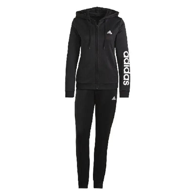 Women's Tracksuit Adidas W LIN FT TS GM5575 Black Bigbuy