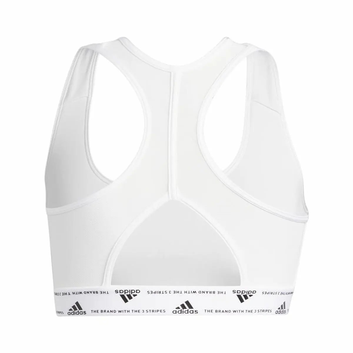 Sports Bra Adidas PowerReact Training White Bigbuy