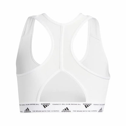 Sports Bra Adidas PowerReact Training White Bigbuy