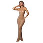 European and American Fashion Women's Hot Diamond Slimming Sexy Hanging Neck Dress eprolo