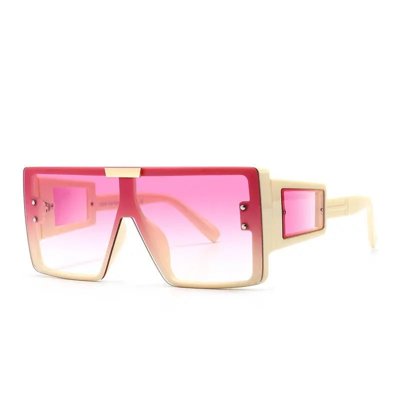 Large frame sunglasses with widened legs and patch sunglasses eprolo