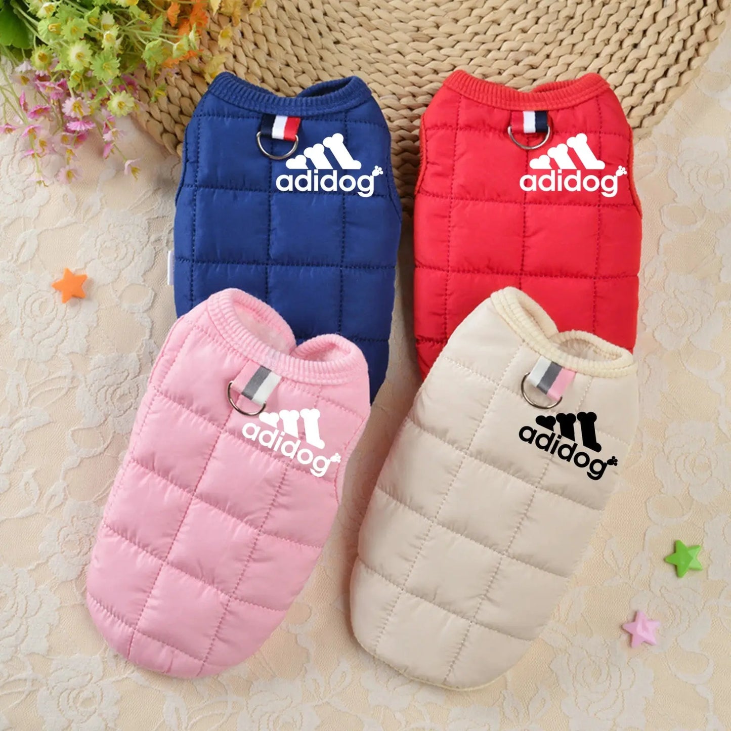 Pet clothing winter thickened dog clothes autumn and winter new cotton-padded jacket vest multi-color waterproof warm eprolo