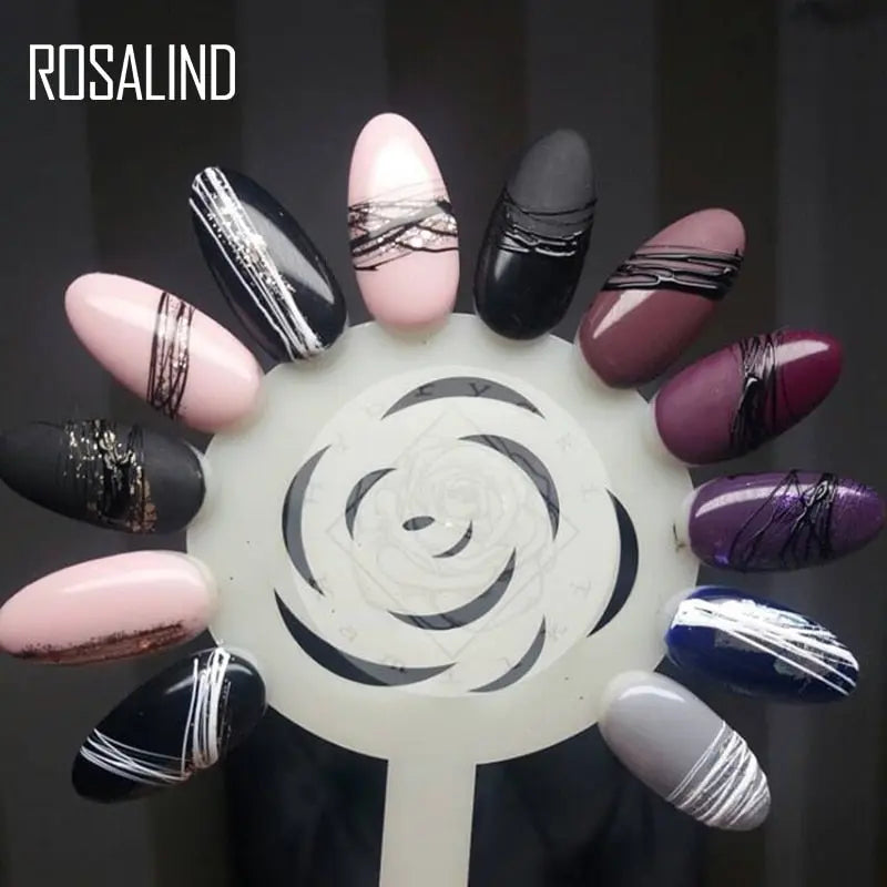 ROSALIND Gel Spider Line For Nails Art Gel Polish UV Colors Painting Gel Nail Polish Spider Gel Lacquer Web Stickers Gel Polish eprolo