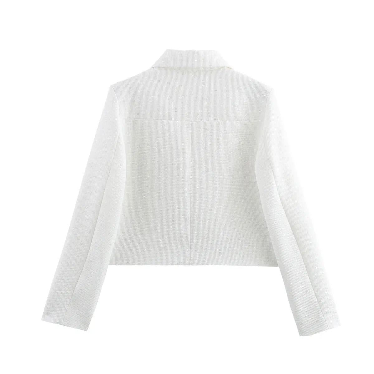 Fashionable small fragrant style solid color long sleeved jacket jacket top eprolo