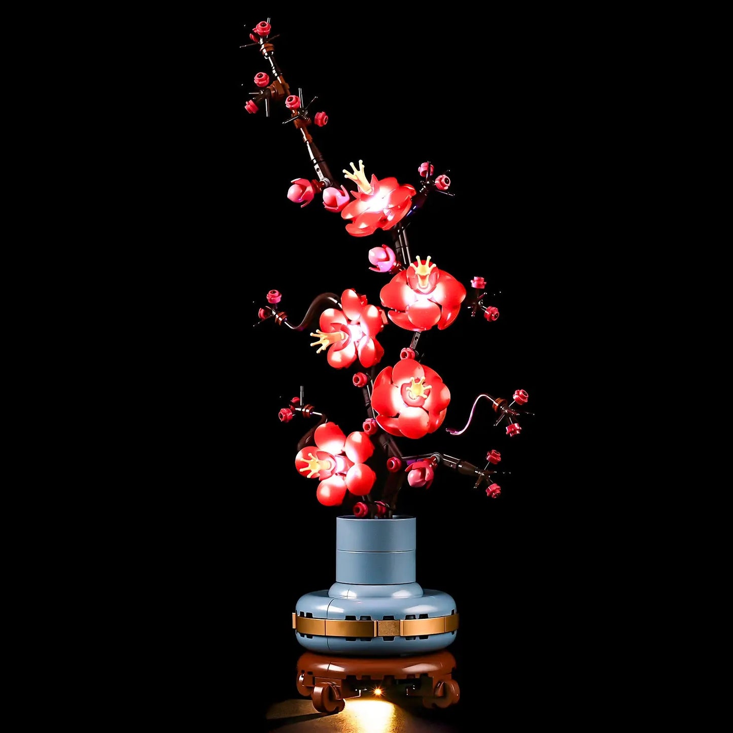 Compatible with LEGO 10369 Plum Blossom LED Lighting Building Blocks Toys Decorative Lights Potted Plants Series eprolo