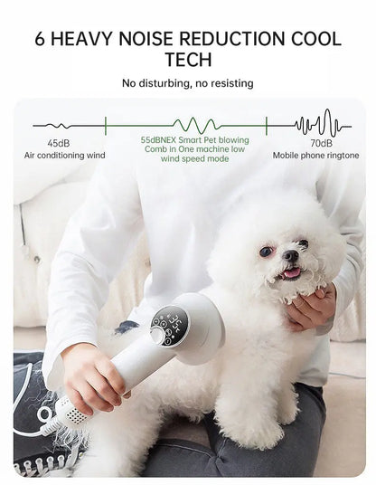 Smart Pet Hair Dryer Dog Golden Retriever Cat Grooming Hairdressing Blow & Comb Silent No Harm Pet Cleaning Supplies Pet Product eprolo