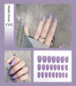 Nail Art Fake Nails Stiletto Tips Clear Press on Long False with Glue Coffin Stick Display Full Cover Artificial Designs Matte eprolo