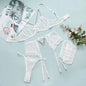 Grid Stitching Eyelash Lace Lanyard Chain Bow Waistband Erotic Underwear eprolo