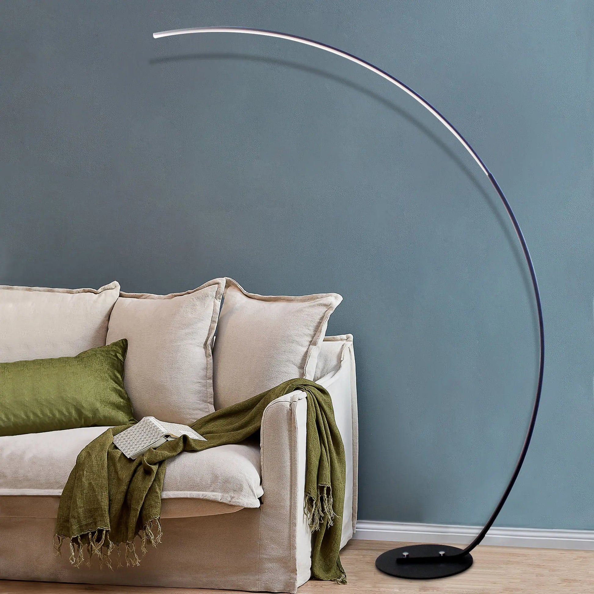 RGBW Modern Curve Floor Lamp | New Version Sangria Apricot