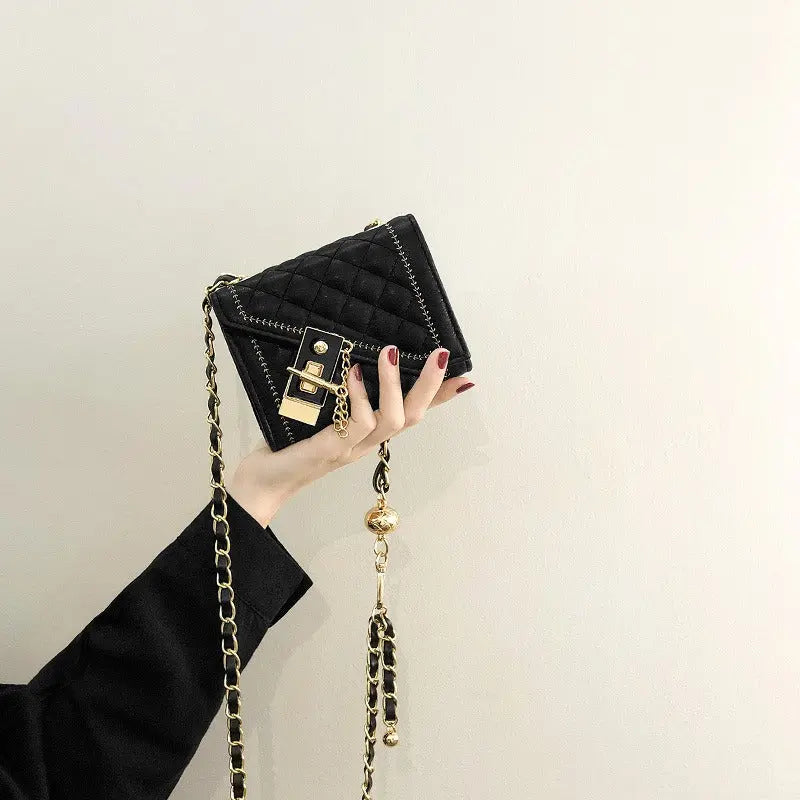 High-end mini bag women's fashion niche ins rhombus chain crossbody bag eprolo