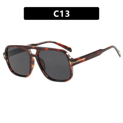 Pilot retro double beam sunglasses, new high-end sunglasses, UV resistant sunglasses, trendy eprolo