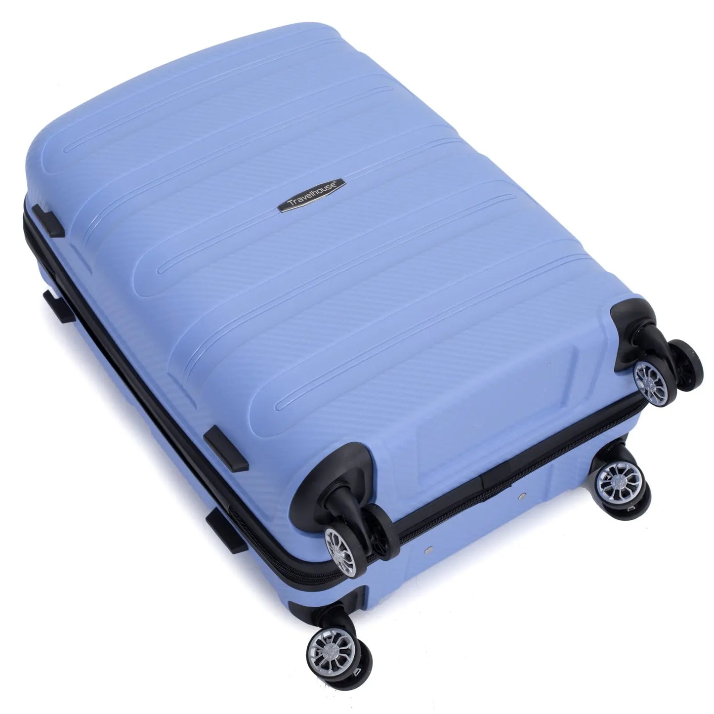 Hardshell Suitcase Spinner Wheels PP Luggage Sets Lightweight Durable Suitcase ,3-Piece Set (20/24/28) ,Purplish Blue eprolo