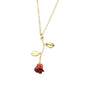 Creative red rose pendant necklace for girlfriend Valentine's Day gift eprolo