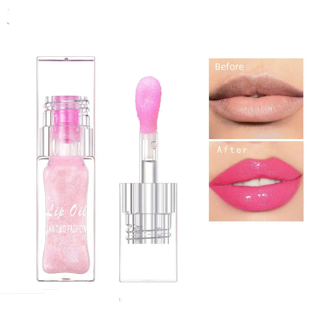 Hydrating Color Changing Lip Gloss Sparkling Shimmer Lip Oil Plumping Liquid Lipstick eprolo