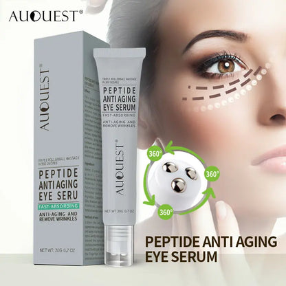 AUQUEST Polypeptide Eye Serum Cream Collagen Roller Eye Cream Massage Stick Dilute Eye Bag Eye Cream eprolo