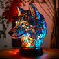 Magical LED ornament creative home USB plug luminous decoration resin statue eprolo