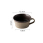 Coarse pottery coffee cup and plate set creative handmade retro coffee cup artistic cup plate milk cup eprolo