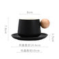 Ceramic Coffee Cup and Saucer Set Espresso Cups Light Luxury Wooden Handle Afternoon Tea Mug Female Original Mugs Couple Gifts eprolo