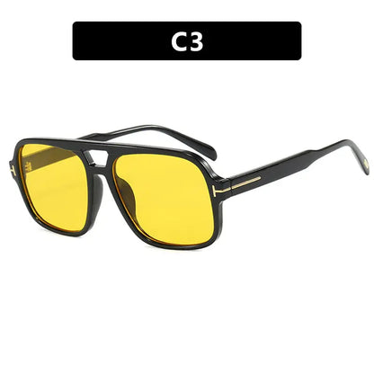 Pilot retro double beam sunglasses, new high-end sunglasses, UV resistant sunglasses, trendy eprolo