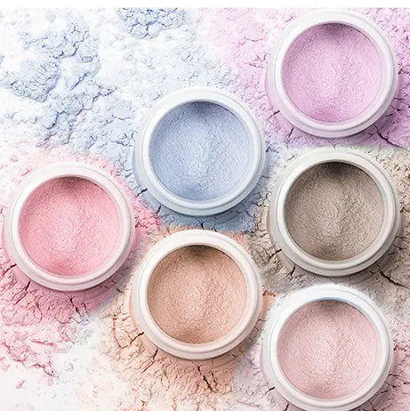 Pudaier Mushroom Head Loose Powder Soft Color Traceless Fixed Makeup Powder Brightens Skin Tone Invisible Pore Honey Powder eprolo