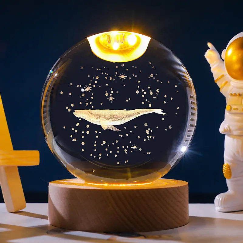 Starry Sky 3D Micro Landscape Crystal Ball Home Desktop Creative Interior Carving White Crystal Ball Ornament Craft Gift product eprolo