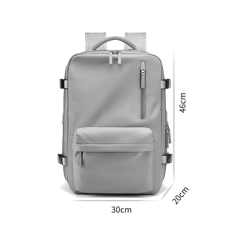 Waterproof 18 Inch Laptop Backpacks School Bags with usb Dily Life Vintage Unisex Leather Student Backpack for Men eprolo