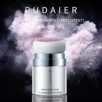 Pudaier Mushroom Head Loose Powder Soft Color Traceless Fixed Makeup Powder Brightens Skin Tone Invisible Pore Honey Powder eprolo